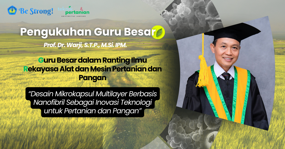 Pengukuhan Guru Besar Prof. Dr. Ir. Warji, S.TP., M.Si., IPM.